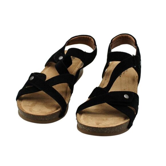 White Mountain Black Sandals - Picture 2 of 8